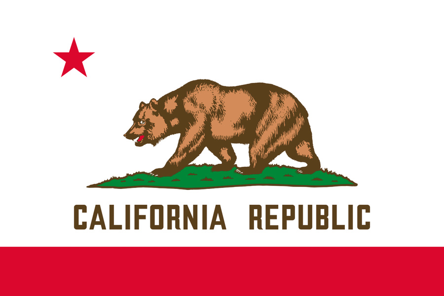 Flag of  California, USA
